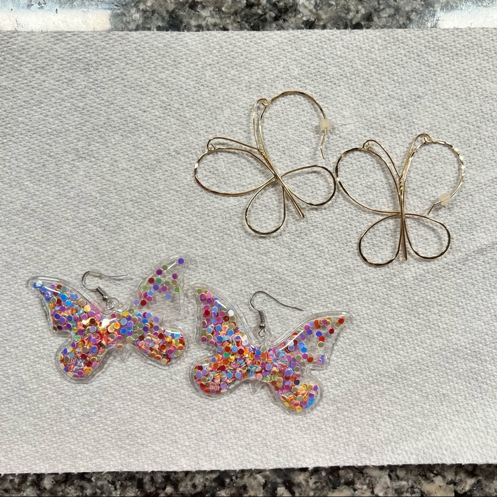 Butterfly Earrings Lot